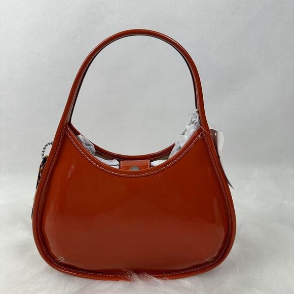 Coach Ergo Shoulder Bag In Coachtopia Leather Orange CQ003 Rainbow NWT - Picture 3 of 7